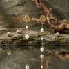 Freshwater Pearl Mismatched Rose Floral Dangles | Jardin