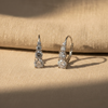 2CT Graduated Moissanite Silver Hoops | Aria