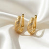 Vintage Hand-Brushed Gold Braided Hoops | Orante