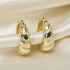 Tapered Spiral CZ Pavé Dome Statement Gold Hoops | Aria