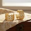 Vintage Floral Filigree Statement Wide Hoops | Ornate