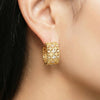 Vintage Floral Filigree Statement Wide Hoops | Ornate