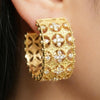Vintage Floral Filigree Statement Wide Hoops | Ornate
