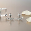 4CT Moissanite 2-in-1 Studs & Ear Jackets | Aria