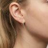 Moissanite Full Pavé Twisted Hoops | Aria