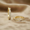 Moissanite Full Pavé Twisted Hoops | Aria