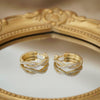 Moissanite Full Pavé Twisted Hoops | Aria