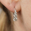 2CT Graduated Moissanite Silver Hoops | Aria