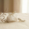 Moissanite Bezel Bubble Climber Earrings | Aria