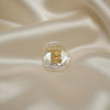 Baroque Coin Pearl Molten Gold Initial Stud | Orante