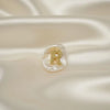 Baroque Coin Pearl Molten Gold Initial Stud | Orante