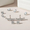 4CT Moissanite 2-in-1 Studs & Ear Jackets | Aria