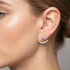 4CT Moissanite 2-in-1 Studs & Ear Jackets | Aria