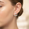 4CT Moissanite 2-in-1 Studs & Ear Jackets | Aria
