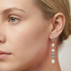 Blue Spinel & Natural Freshwater Pearl Long Drops | Pastel