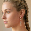 Blue Spinel & Natural Freshwater Pearl Long Drops | Pastel