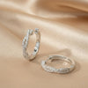 Moissanite Full Pavé Twisted Hoops | Aria