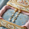 Blue Spinel & Natural Freshwater Pearl Long Drops | Pastel