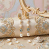 Blue Spinel & Natural Freshwater Pearl Long Drops | Pastel